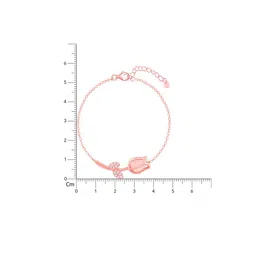 GIVA 925 Sterling Silver Rose Gold-Plated Charm Bracelet image 4