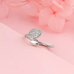 GIVA 925 Sterling Silver Rhodium-Plated Finger Ring-image-40