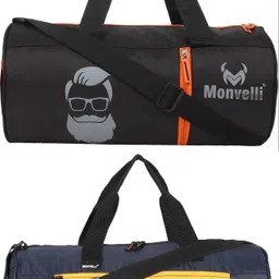monvelli 20 L Gym Duffel Bag - GYM DUFFLE BAG FOR INDOOR OUTDOOR SPORTS - Black, Blue-picture-32