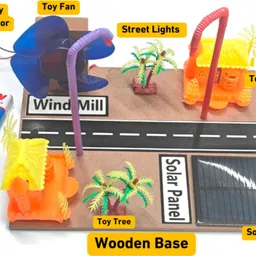 erhindia Windmill Solar Panel Science Project for Kids School Student Working Model image 2