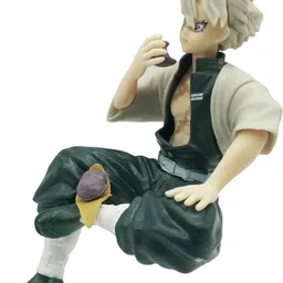 rvm toys Demon Slayer Sanemi Shinazugawai Action Figure Sitting 16 cm Car Dashboard Toy image 5