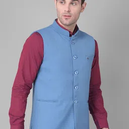Canary London Slim Fit Nehru Jacket image 2
