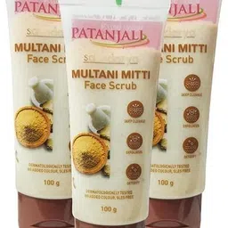 patanjali Multani Mitti Scrub 100gm ( Pack of 3 )-picture-17