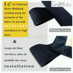 freddo Sun Shade Net 5 X 5 ft Polyester webbing 90% Portable Green House image 3