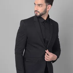 Crimsoune Club Slim-Fit Notched Lapel Collar Single Breasted Formal Blazer image 5