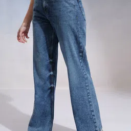 tokyo talkies Women Boot-Leg Mid Rise Light Blue Jeans image 4