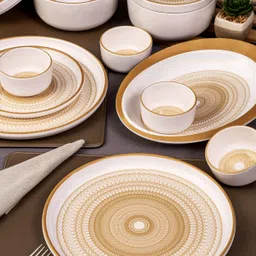 servewell Pack of 31 Melamin Dinner Set Dome - Arkaya Dinner Set-picture-11