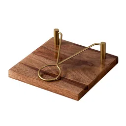 nestroots Inseparable Teak Wood Napkin Holder image 3