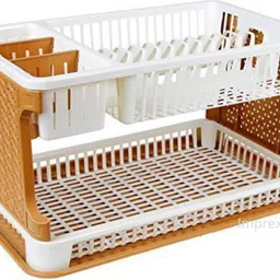 imprexo Dish Drainer Kitchen Rack Plastic Kitchen Organizer Sink Dish Drainer Storage Rack Plastic-picture-17