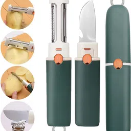 maycreate 4 in 1 Stainless Steel Peeler Dual Edge for Fruit and Vegetable Use Straight Peeler-picture-23