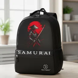mdali Large 45 L Laptop Backpack Samurai Graphic Backpack Stylish Laptop & School Bag for Men & Teenagers image 1