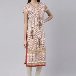 Souchii Women Ethnic Motifs Printed Indie Prints Kurta image 3