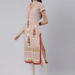 Souchii Women Ethnic Motifs Printed Indie Prints Kurta image 4