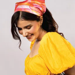 hair drama co. HAIR DRAMA COMPANY Abstract Printed Head Scarf-picture-10