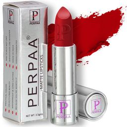 PERPAA Set of 2 Push Button Matte Lipstick 3.5g each - Matte Red 196 & Rust Brown 301-picture-33