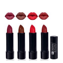 krayons Set Of 4 Cute Pop Waterproof & Moisturizing Matte Lipstick - 3.5 g Each-picture-28