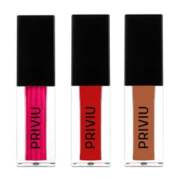 PRIVIU Set of 3 All Day Matte Liquid Lipstick image 4