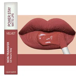 Forsure Set of 2 Power Stay Matte Lips Non-Transfer 12 Hours Stay Velvet Matte Liquid Lipstick - Pink Blush 10 - Peach Nude 21 image 5