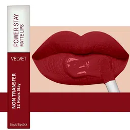 Forsure Set of 3 Power Stay Matte Lips Non-Transfer 12 Hours Stay Velvet Matte Liquid Lipstick - Pink Blush 10 - Deep Brown 16 - Deep Red 22 image 4
