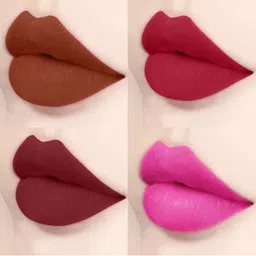 PERPAA Set of 4 Xpression Weightless Matte Long-Lasting Waterproof Lipsticks 3.5 g Each - Rust Brown 301 - Apple Red 304 - Maroon 305 - Natural Pink 303 image 5