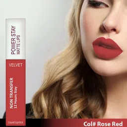 Forsure Set of 3 Power Stay Matte Lips Non-Transfer 12 Hours Stay Velvet Matte Liquid Lipstick - Pink Blush - 10 Deep Brown - 16 Bright Red 01 image 2