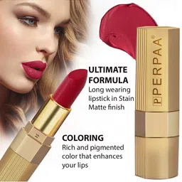 PERPAA Set of 4 Xpression Weightless Matte Long-Lasting Waterproof Lipsticks 3.5 g Each - Magenta 302 - Apple Red 303 - Maroon 304 - Natural Pink 305 image 2