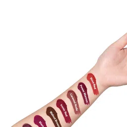 Forsure Set of 4 Power Stay Matte Lips Non-Transfer 12 Hours Stay Velvet Matte Liquid Lipstick - Deep Red 22 - Bright Red 01 - Cherry Maroon 09- Pink Blush 10 image 5