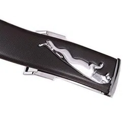 darkleatheris Men Casual, Evening, Formal, Party Black, Silver Artificial Leather Belt image 4