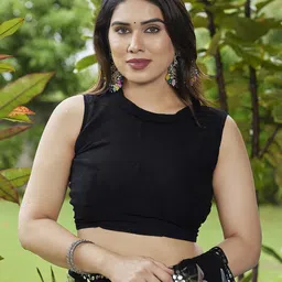 the urban diva Floral Print Bollywood Georgette Saree image 4