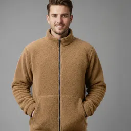 fashlook Men Solid Fleece Jacket-picture-23