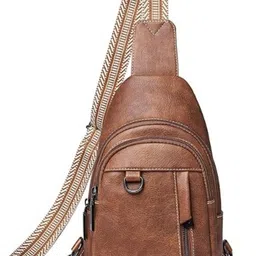 Wriggle Women Men Leather Small Sling Backpack Daypack Anti Theft Fanny Pack Waist Packs-image-20