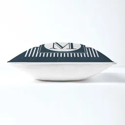 AEROHAVEN Navy Blue & White 5 Pieces Geometric Square Cushion Covers image 3