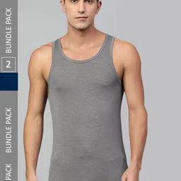 Heelium Pack Of 2 Bamboo Anti Odour Basic Vests-picture-36