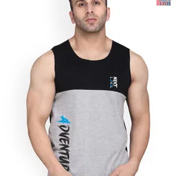 SLOWLORIS Pack Of 2 Combed Cotton Gym Vests image 1