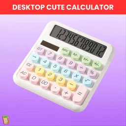 sacro Desktop Cute Calculator, 12-Digit Large Display With Aesthetic Candy ColorT316 Desktop Cute Calculator, 12-Digit Large Display With Aesthetic Candy ColorQ316 Basic Calculator image 1