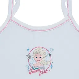 Bodycare Kids Girls Pack Of 4 White Frozen Printed Innerwear Vests image 3