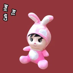 luipui Rabbit Cute Hug Toy | Fluffy Soft Rabbit Plush for Kids - 32 cm image 3