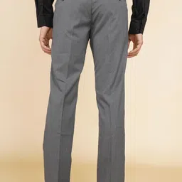 arrow Men Tapered Grey Polyester Trousers image 4