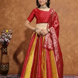 kv fashion Self Design Semi Stitched Lehenga Choli image 4