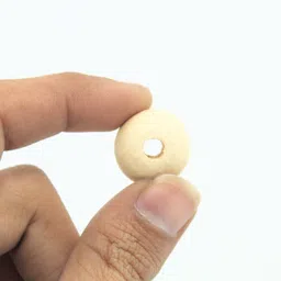 craft affair |Wooden Beads for Macrame Art & Craft (25mm Beads, Pack of 10) | Natural Beads image 3