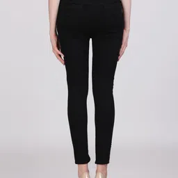 vbeauti Women Skinny Mid Rise Black Jeans image 2