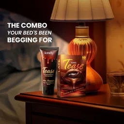 kindly health Tease Ultra Thin Condoms for Men | Lube Compatible | Chocolate Flavoured Condom image 4