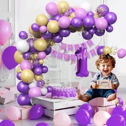 lala balloon Adorable 1st Birthday Theme Birthday Decoration Combo Kit for Boy image 1