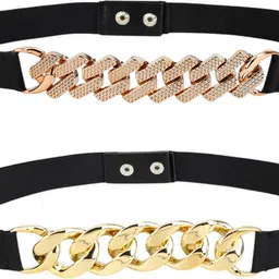 hapani fashion Girls Casual Black Artificial Leather Belt-picture-15