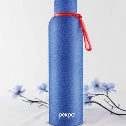 Pexpo Blue BRAVO-ISI Certified Thermosteel Hot & Cold flask Insulated Water Bottle 1L-picture-34