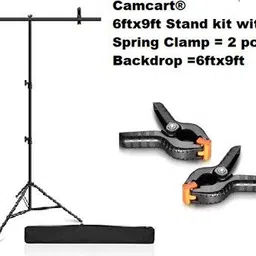 Stookin T-Stand With 6ftx9ft Red Photography Screen With 2 Clamp & Carry Bag Reflector Reflector image 2