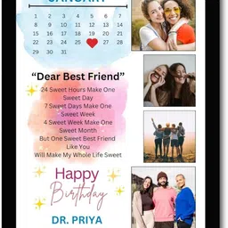 jnex JAY NARSHING ENTERPRISES Customize Photo Frame (Multicolor 4 Photo(s), 12 inch Photo Frames Gift for Birthday, Love, & Family | Send Photos on 7742982251-picture-17