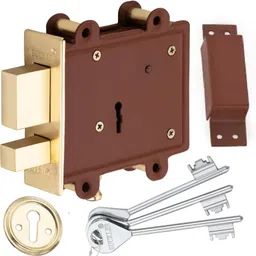buckler Iron Main Door Lock Set 100MM-8 Levers Double Turn,3 Keys, Heavy Duty Lock-picture-27