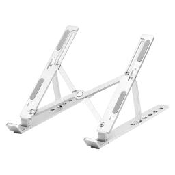 Croma Stand For Laptops Up to 15 Inch (Foldable Design, CRSP015AOC016515, Silver) image 3