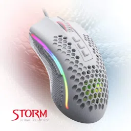 REDRAGON Strom Wired Optical Gaming Mouse (12400 DPI Adjustable, Aesthetics of Hive, White) image 3